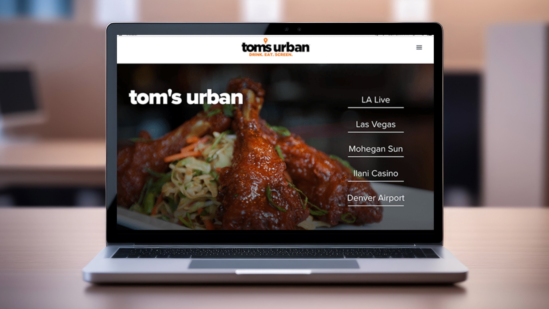 Restaurant Website Design For Tom s Urban